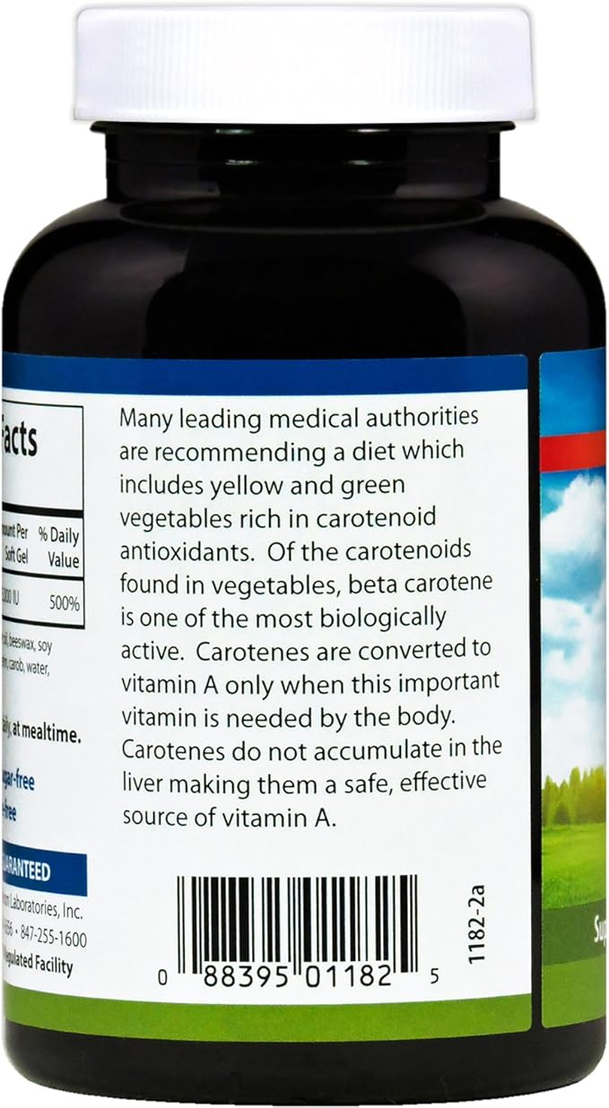 Carlson Labs Super Beta-Carotene from Dunaliella Salina 250 Softgels