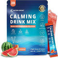 Cortisol Powdered Drink Mix Calm Adaptogenic Drink Mix with Magnesium Glycinate L-Theanine Ashwagandha Mushroom &amp Vitamin Magnesium Powder for Sleep &amp Stress Relief Watermelon Flavor 30