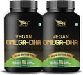 Viva Omega 3 Vegetarian Capsules for Men and Women with DHA Rich Algae Extract &amp Epa 500 Mg Helps Maintain HDL Levels for Joints Healthy Heart Eyes (60 Vegan Capsules Pack of 2)