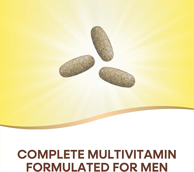 Nature’s Way Alive! Men’s Max3 Potency Multivitamins Supports Energy Metabolism* Heart &amp Muscle Function* with Methylated B12 and Folate Gluten-Free 90 Tablets