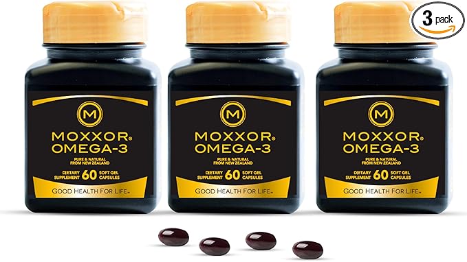 Omega 3 New Zealand Green Lipped Mussel Oil Soft gels for Joint Support and Mobility Heart &amp Immune Support No Fishy Aftertaste 3-Pack 180Soft gels 2-Soft gels Per Day 90 Day Supply