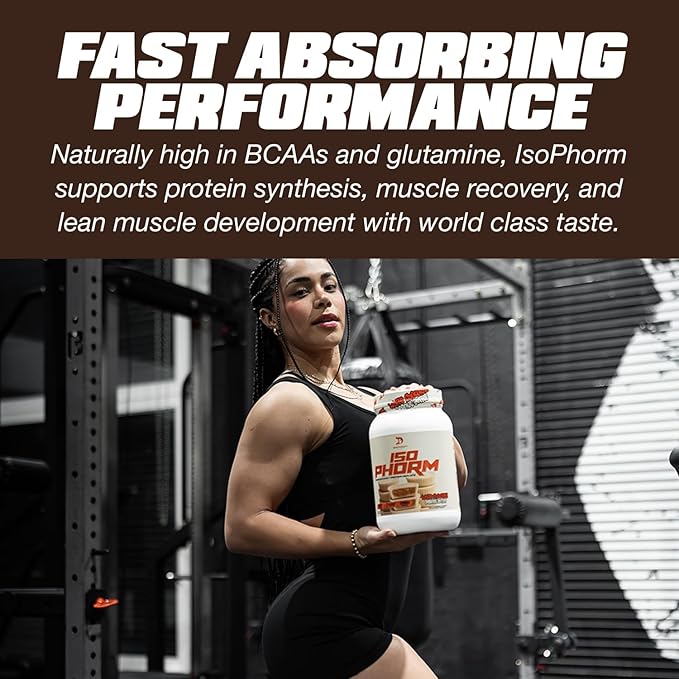 DRAGON PHARMA Isophorm Hydrolized Whey Protein Isolate Fast Absorption Premium Whey Protein Maximize Recovery Great Tasting 25g Per Serving (2 lb White Chocolate Peanut Butter)