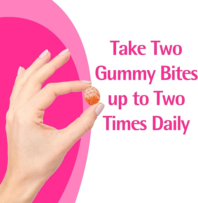 Caltrate Gummy Bites 500 mg Calcium and Vitamin D Supplement Black Cherry Strawberry Orange - 100 Count