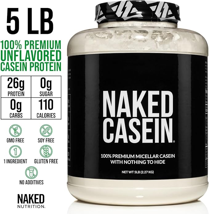NAKED Grass Fed Protein Bundle: 5LB Unflavored Whey and 5LB Unflavored Casein