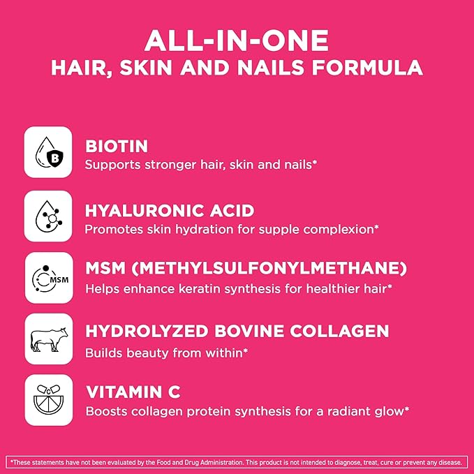 Vital Vitamins Biotin Complex 60 ct + Hyaluronic Acid Capsules 60 ct
