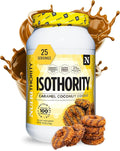 Nutrithority - Isothority Isolated Whey Protein Powder with Ultra-Absorbable Protein and BCAAs to Build Muscle and Accelerate Recovery Keto Friendly Low Carbs Gluten Free (Caramel Coconut Cookie)
