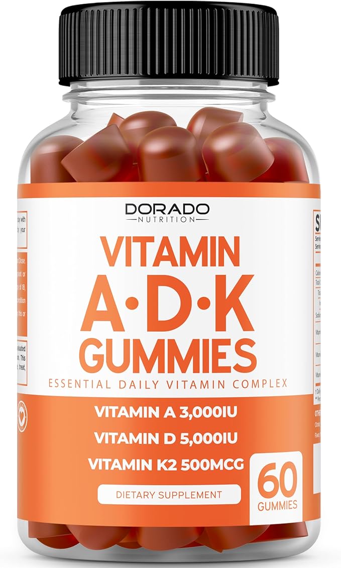 DORADO NUTRITION Shilajit Gummies for Men &amp Women (60CT) and ADK Gummies Vitamin D3 K2 (60 Sugar Free)