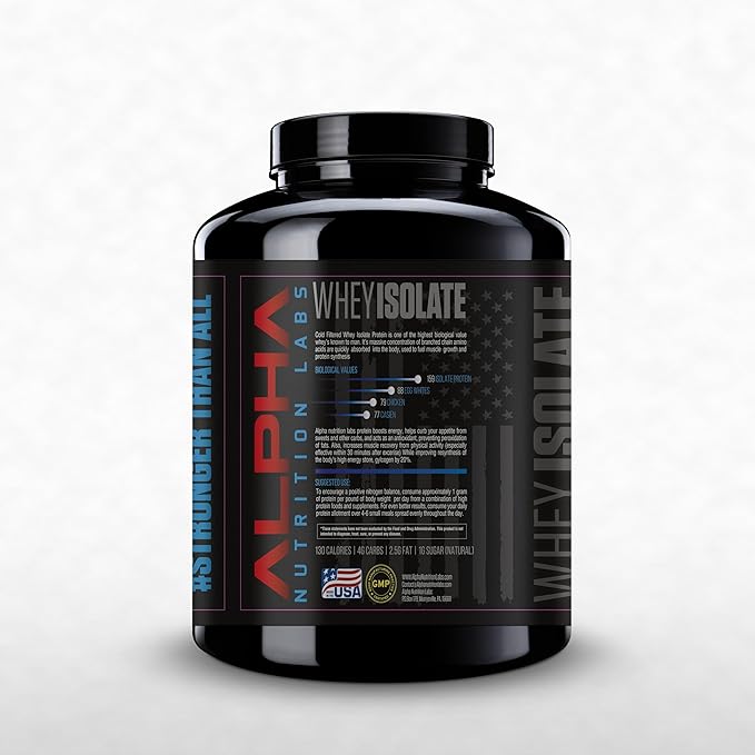 Whey Isolate Protein Powder - Chocolate Flavor 28g of Protein Protein Source Low Carb Classic Specialty