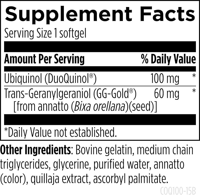 Designs for Health CoQnol 100mg - CoQ10 Ubiquinol with Superior Bioavailability + Exclusive Absorption Technology - Double CoenzymeQ10 Boost with GG - Heart Healthy Aging + Cell Support (60 Softgels)