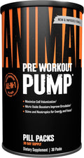Animal Pump Pre-Workout Supplement – for Energy Focus and Muscle Volumizing with Nitric Oxide Boosters Including Stims and Nootropics Creatine and Ultimate Pump Enhancer 30 Packs