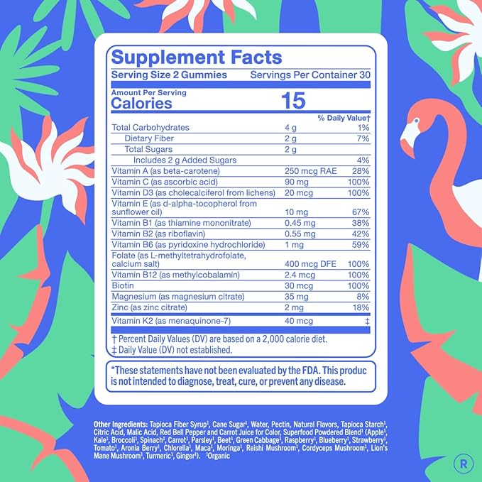 FIRST DAY Multivitamin for Women - Daily Womens Multivitamin Gummies - Vitamin A C D E B12 Magnesium Zinc Biotin – Vegan Gluten Free Womens Vitamins - Hair Growth Skin Energy – 60 Day Supply