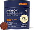 PetLab Co. Allergy &amp Immune Probiotics for Dogs Support Seasonal Allergies Gut &amp Digestive Health - Pork Flavor - 30 Soft Chews - Packaging May Vary