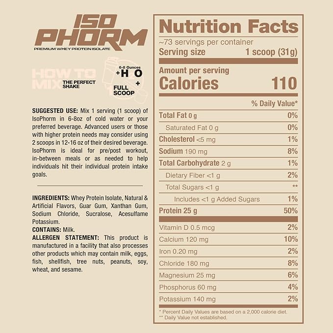 DRAGON PHARMA Isophorm Hydrolized Whey Protein Isolate Fast Absorption Premium Whey Protein Maximize Recovery Great Tasting 25g Per Serving (5 lb Vanilla Soft Serve)