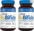 Master Supplements TruBifido - 30 Capsules Pack of 2 - Powerful Probiotic for Colon Health &amp Energy - Immune Booster Supports Regularity - Gluten Free - 60 Total Servings