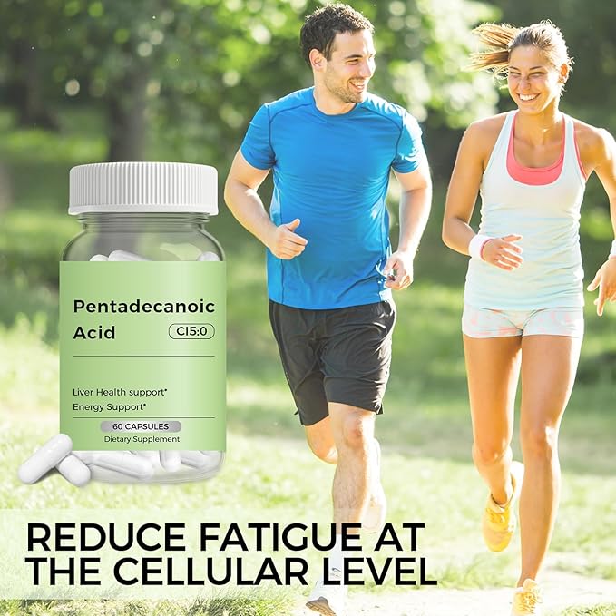 Pentadecanoic Acid C15:0 Supplement Supports Immune Health &amp Mitochondrial Health - 60 Capsules