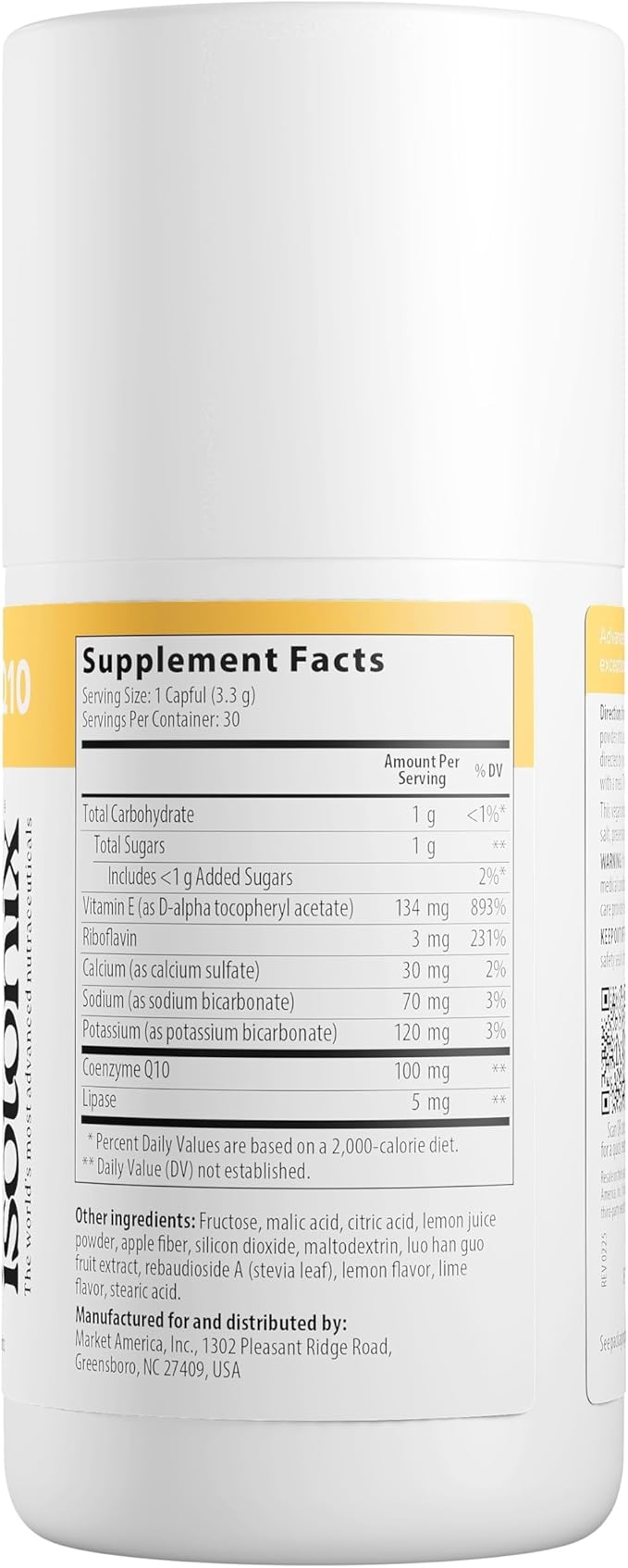 Isotonix CoQ10 Supplement – Advanced Coenzyme Q10 for Cellular Energy &amp Antioxidant Support – Ubiquinone CoQ10 30 Servings