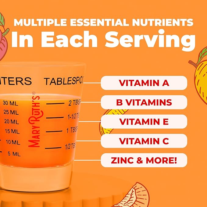 MARYRUTH'S Liquid Multivitamin+Hair Growth | Biotin 10000mcg | Lustriva Hair Growth Supplement | Clinically Tested in Women for Thicker Hair&ampFacial Wrinkle | Skin Care | Ages 18+ | 15.22 Fl Oz