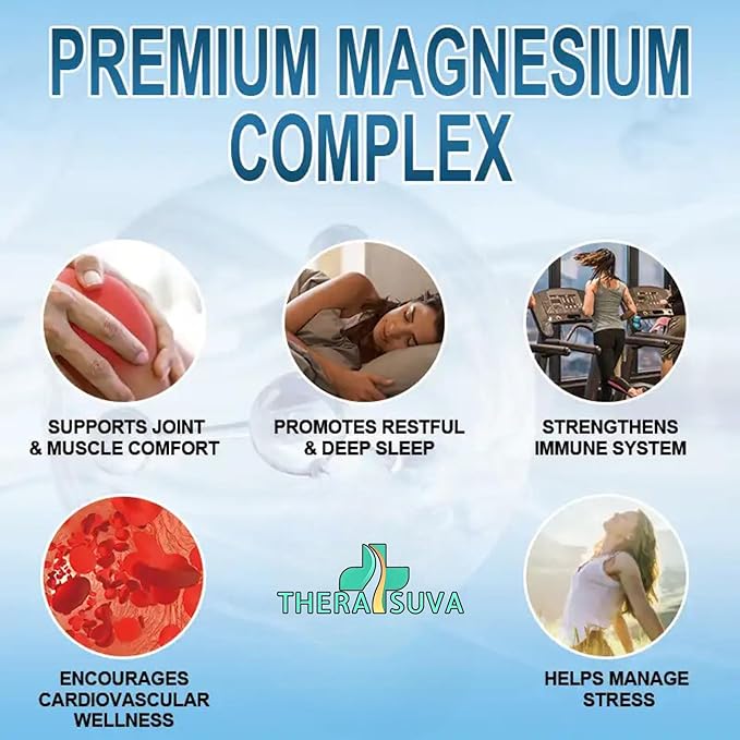 High Absorption Magnesium Complex | 6 Element Magnesium Complex for Muscle Bone &amp Nerve Health 2 Month Supply 120 Softgels