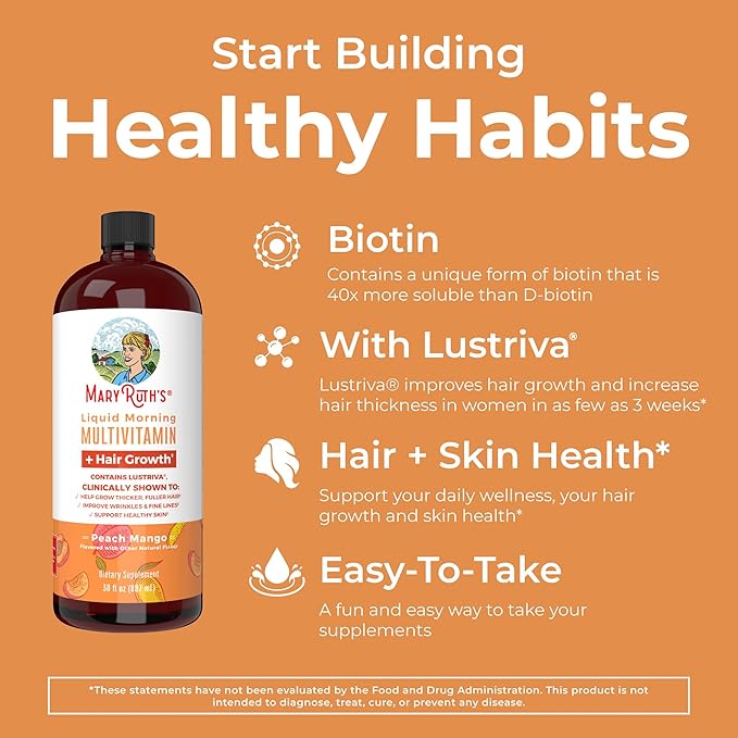 MaryRuth Organics Morning Multivitamin Hair Growth Bundle