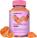 Wondermoon Vitamin D3 K2 Gummies for Women with Calcium &amp Magnesium – Supports Bone Teeth &amp Muscle Function – Daily Wellness Support – Orange Flavor 60 Count