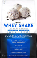 Syntrax Nutrition Whey Shake Cold Filtered &amp Undenatured Whey Protein Powder Blend Cookies &amp Cream Shake 2 lbs Real Cookie Pieces