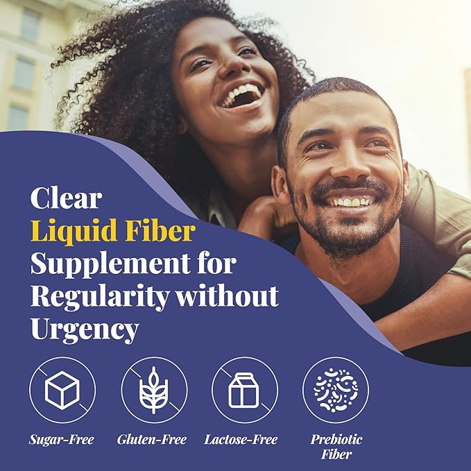 Medtrition HyFiber Daily Liquid Fiber for Regularity and Soft Stools 12 Grams Soluble Fiber 32 fl oz 1 Bottle