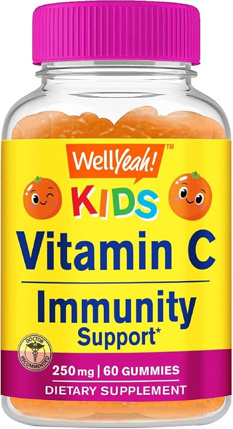 WellYeah Biotin Kids + Vitamin C Kids Gummies Bundle - Great Tasting Vitamin Supplement Gluten Free GMO Free Chewable Gummy