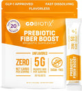 GoBiotix Fiber Supplement Powder with Prebiotics for Digestive Health and GLP-1 Support Soluble Fiber for Gut Health &amp Debloat Keto Vegan Gluten &amp Sugar Free 20 Servings (Travel)