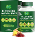 Zafira Recovery Foundation Capsules – Targets Mental Fog Stop Hair Loss &amp Fix Digestion | Non-GMO Saffron &amp Inositol Formula for Stress Relief – 60 Count