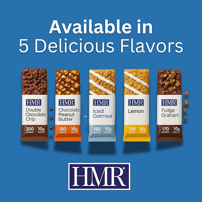 HMR Iced Oatmeal Protein Bar 24 Count | Nutritious Snack to Support Weight Maintenance | Low Calorie Dessert | 10g of Protein