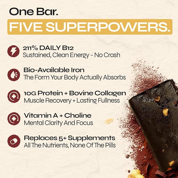 Primal Power Beef Liver Bar 1100mg - New Zealand Grass-Fed 211% DV B12 10g Protein Collagen - Zero Added Sugar No Seed Oils Gluten Free - Chocolate Peanut Butter (12 Pack)