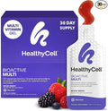 Healthycell Bioactive Daily Liquid Multivitamin for Men &amp Women – 20+ Essential Vitamins Minerals &amp Antioxidants for Brain Heart Immunity Energy Skin &amp Hair Support - 30 Gel Packs