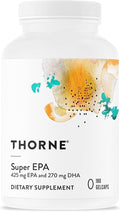 THORNE - Super EPA - Omega-3 Fish Oil Supplement with EPA &amp DHA from Sustainably Sourced Fish - Supports Brain Skin Joint &amp Heart Health* - Third-Party Certified - Gluten &amp Dairy-Free -
