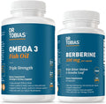 Dr. Tobias Omega 3 Fish Oil &amp Berberine 500 mg – Heart Brain &amp Metabolic Wellness Support