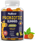 NuBest Daily Probiotic Gummies for Kids &amp Teens with 5 Billion CFUs | Supports Immune Gut and Digestive Health | No Added Sugar | Yummy Strawberry &amp Orange Flavors | 60 Premium Vegan Gummies
