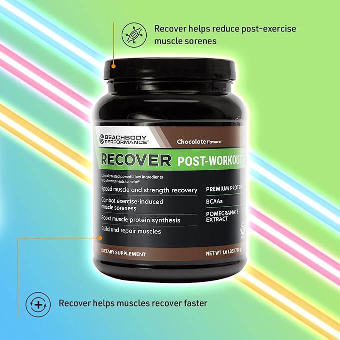 BODi Recover Whey Protein Powder Blend– Post-Workout Orange Whey Supplement for Muscle Recovery with 20g Protein BCAAs Pomegranate Extract - Fast Recovery - 20 Serving Tub