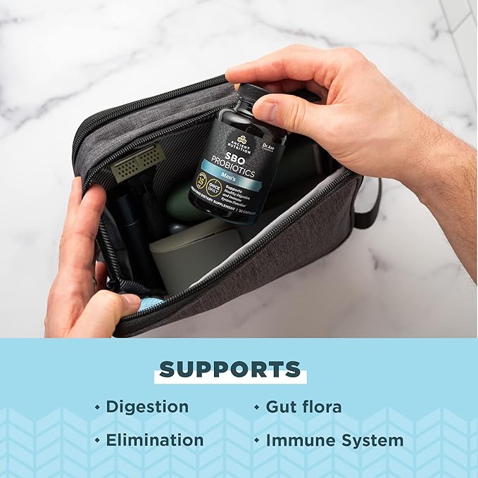 Ancient Nutrition Probiotics for Men SBO Probiotics Men's Once Daily 30 Ct for Healthy Digestion and Immune System Function Support 25 Billion CFUs* Per Serving