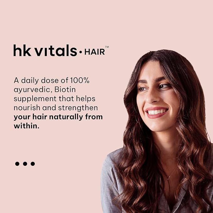 Vitals Biotin (90 Tablets) | Supplement for Hair Growth Strong Hair and Glowing Skin Fights Nail Brittleness