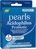 Nature's Way Probiotic Pearls Acidophilus Supports Digestive Balance &amp Gut Health Reduce Occasional Constipation and Bloating* 1 Billion Cultures 90 Softgels