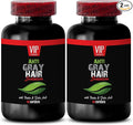 Pure Biotin Powder - Gray Hair Solution - Anti gray hair formula gray hair pills gray hair solution anti gray hair supplement gray hair supplement to reverse gray hair reverse - 2B 120 Caps