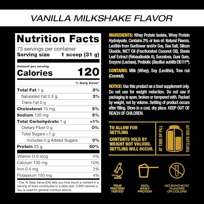 PVL Gold Series - 100% Whey ISOGOLD Sport - Premium Whey Protein Isolate Shake Mix - 2 LB - Triple Chocolate