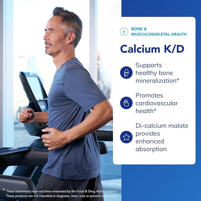 Pure Encapsulations Calcium K/D | Supplement for Bone Strength Immune System Colon and Cardiovascular Health* | 180 Capsules
