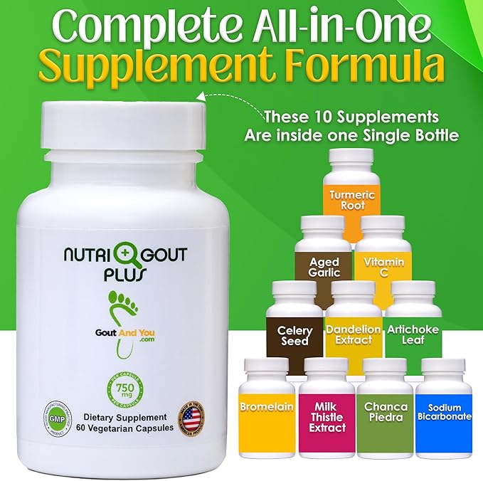 Gout and You NutriGout Plus Uric Acid Support and Tart Cherry Extract 3000 mg Bundle
