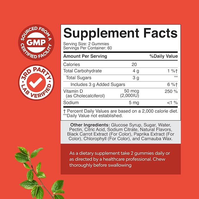 Bundle of Potent Daily Multivitamin Gummies - Wellness Blend of Vitamin D A C E B12 Zinc &amp Biotin for Energy &amp Immunity and Vitamin D3 Gummies with D3 2000IU per Serving Bone Muscle &amp Immu