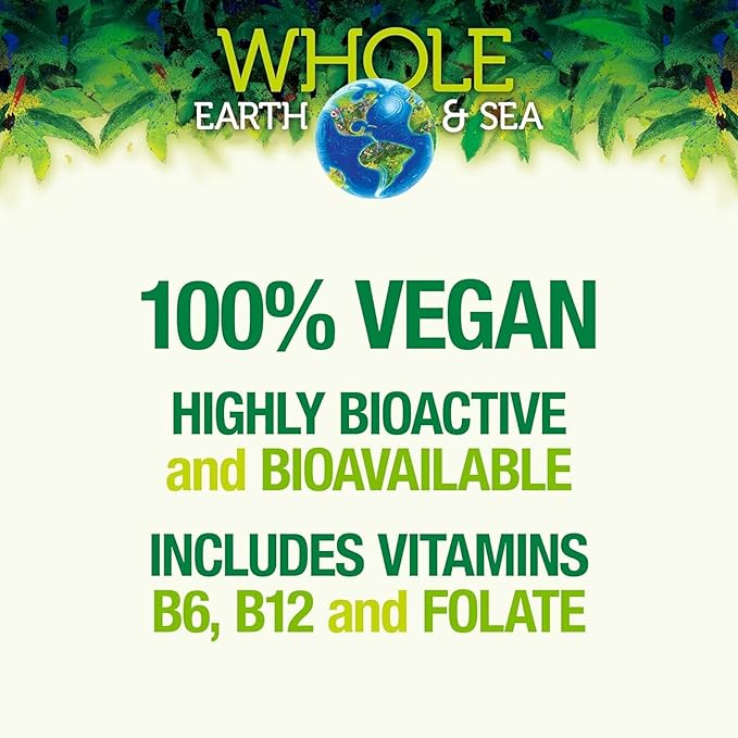 Natural Factors Whole Earth &amp Sea Women's Prenatal Multivitamin and Mineral Whole Food Supplement Vegan 120 Tablets