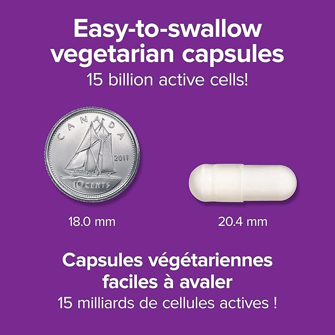 Webber Naturals Probiotic Adult 50+ 15 Billion Active Cells 10 Probiotic Strains 30 Capsules