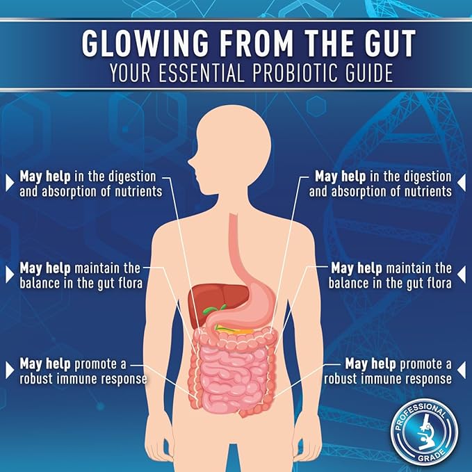 Purely Optimal Probiotics for Digestive Health 60 Billion CFU – Delayed-Release with Digestive Enzymes &amp Organic Prebiotics – Bloating Immune &amp Energy Support 30 Caps