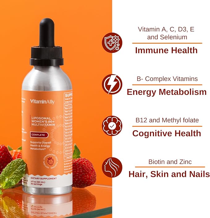 Complete 50+ Liposomal Liquid Multivitamin Bundle | Non-GMO | Sugar Free | Gluten Free | 30-Day Supply