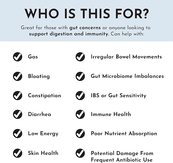 JUST INGREDIENTS Probiotic Complex - 60 Capsules 5 Billion CFU Prebiotics Gut Health Support