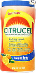 Citrucel Methylcellulose Fiber Therapy for Regularity with SmartFiber Sugar Free/Orange Flavor 42Oz (1191g) Pack of 2